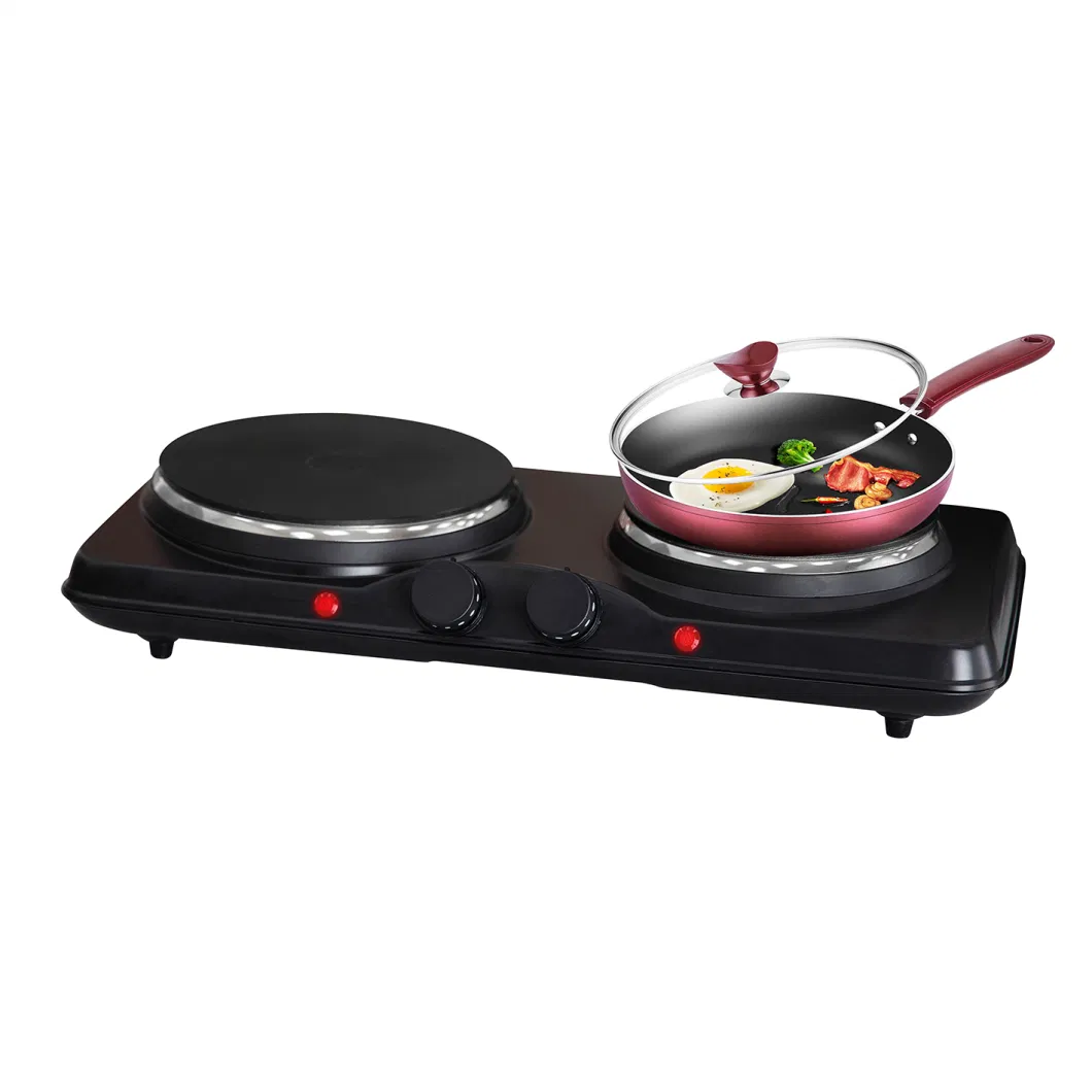 2500W High Quality Electric Hot Plate Double Burner Stainless Steel Hotplate